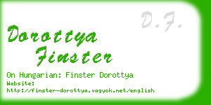 dorottya finster business card